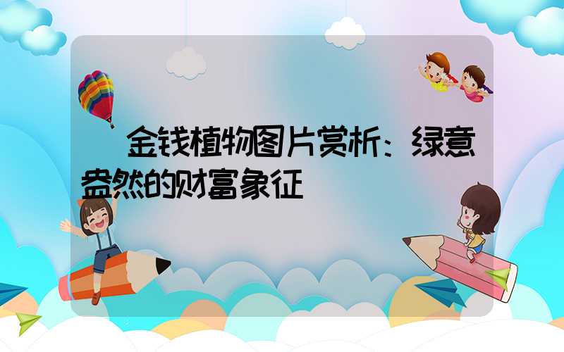  金钱植物图片赏析：绿意盎然的财富象征